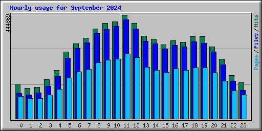 Hourly usage for September 2024