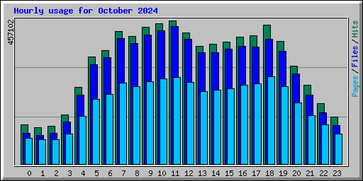 Hourly usage for October 2024